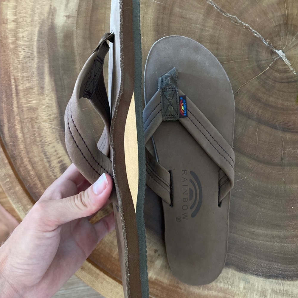 Brown Rainbow Flip-Flop/Slippers